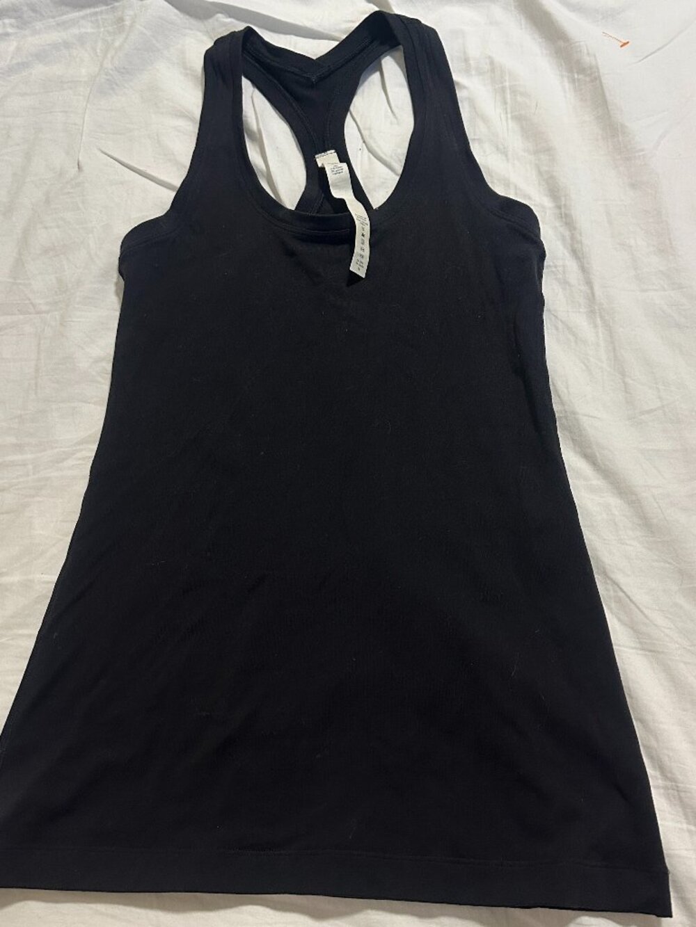 Lululemon black racerback tank top size 4